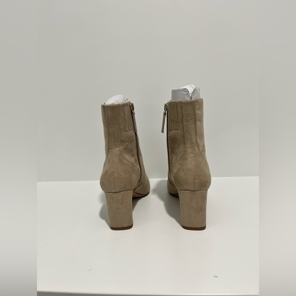 J crew Factory Sueded Heeled Booties in Cashew women’s size 6 New in box - Picture 6 of 8